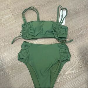 Hutch Green Bikini Set small NWT